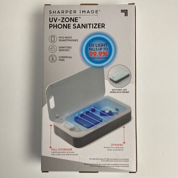 Sharper Image UV-Zone Sanitizer Phone Keys Credit Cards Ear Buds UV Light - Picture 3 of 5